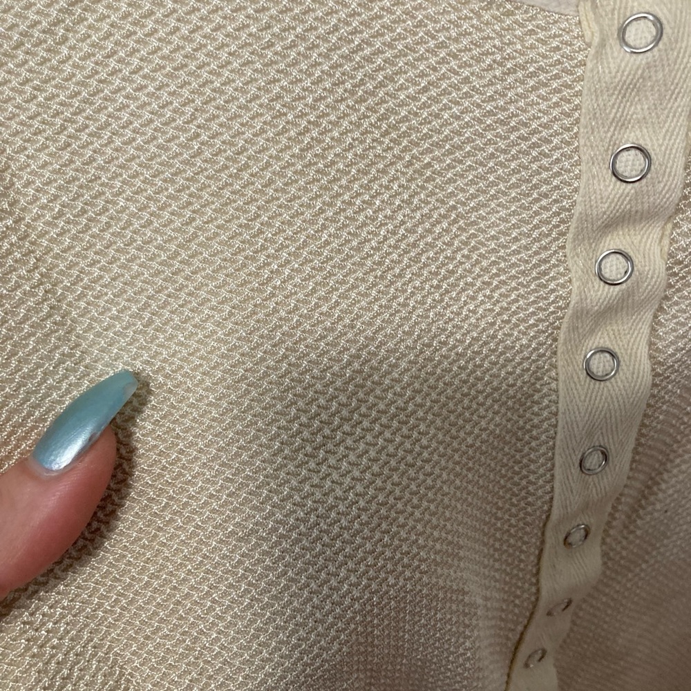 Down The Middle Button Stretchy Top - image 3